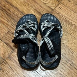 Chaco Black and Tan Z2 Sandals